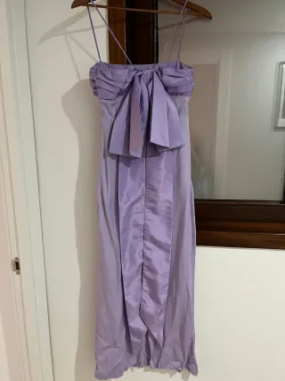 Vestido invitada lazo espalda talla XS