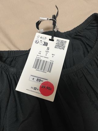 Vestido Scalpers Negro Talla M