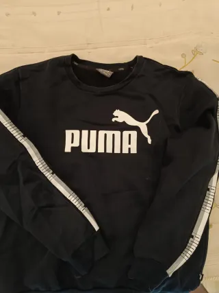 Sudadera Puma Negra con Logo