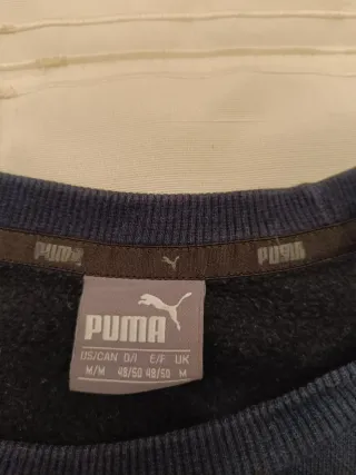 Sudadera Puma Negra con Logo