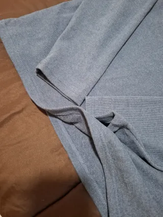 Jersey cuello alto mujer azul