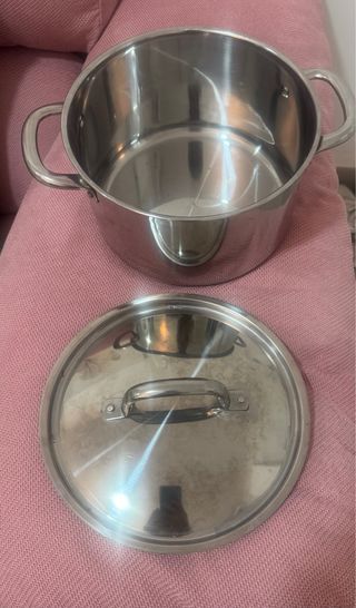 Olla de Acero Inoxidable con Tapa