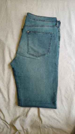 Pantalón Tejano Hombre Elastizado Azul XL