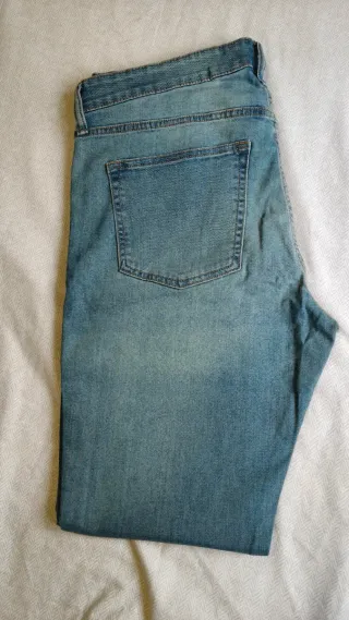 Pantalón Tejano Hombre Elastizado Azul XL