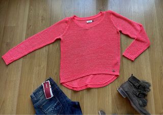 Jersey coral Only cuello redondo T.XS