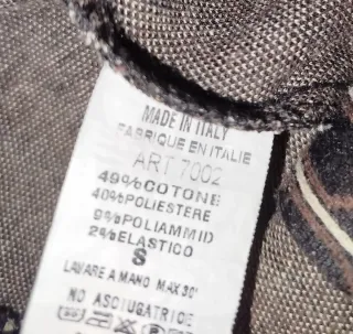 Pantaloni eleganti donna fantasia geometrica tag S