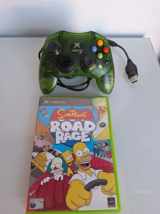 Pack Mando y Juego Road Rage Xbox Clasica