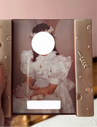 Vestido blanco comunión niña. 112 cm. 