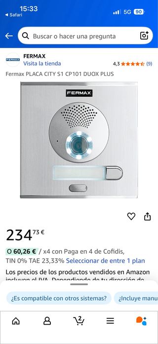 Videoportero Fermax