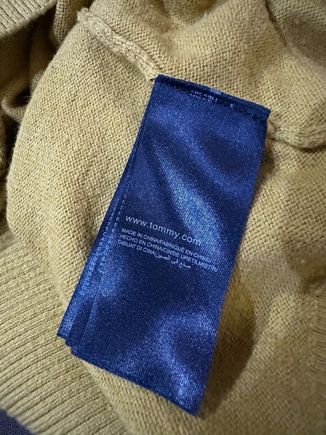 Jersey Tommy Hilfiger Cachemira Mostaza