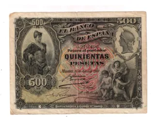 500 pesetas 1907 Banco de España