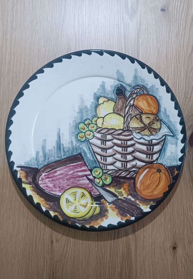 Juego de 2 platos decorativos