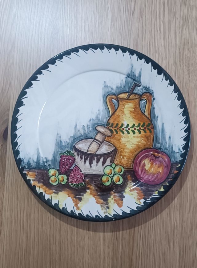 Juego de 2 platos decorativos
