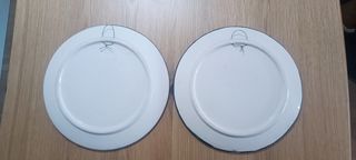 Set di 2 piatti decorativi