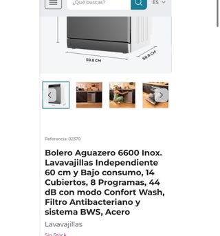 Lavavajillas Cecotec Bolero Aguazero 6600 Inox