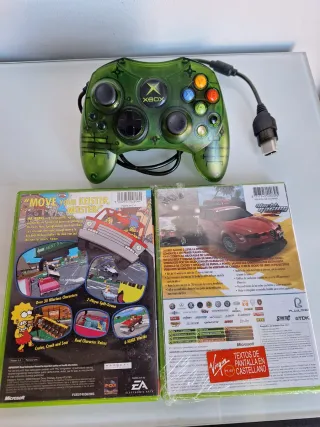 Pack Mando y Juegos Xbox: Simpsons y World Racing 