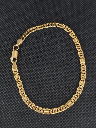 Pulsera oro 18k  arabesca maciza. 051-05-00411