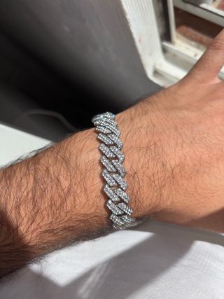 Pulsera Cubana Ice Miami 14MM - Full Shine