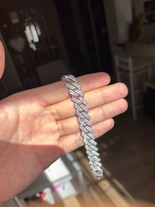 Pulsera Cubana Ice Miami 14MM - Full Shine