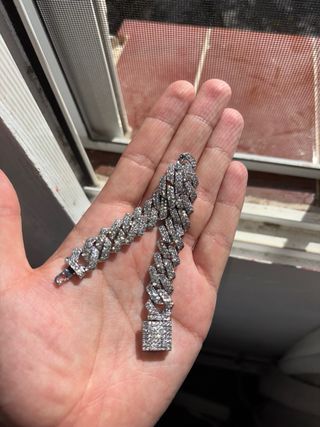 Pulsera Cubana Ice Miami 14MM - Full Shine