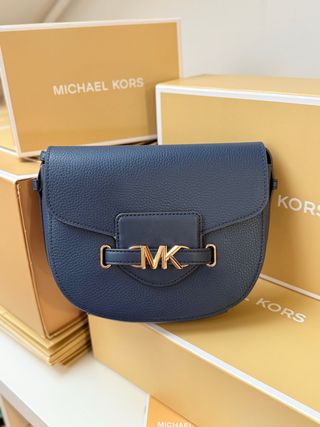 Bolso Michael Kors Azul y Dorado