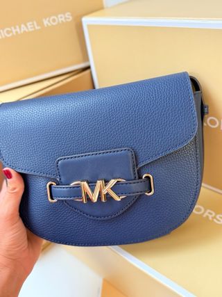 Bolso Michael Kors Azul y Dorado