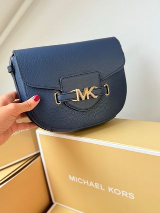 Bolso Michael Kors Azul y Dorado