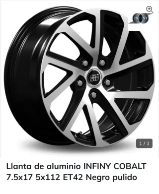 Llanta INFINY COBALT 7.5x17 5x112 ET42