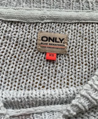 Jersey gris Only cuello redondo talla XS