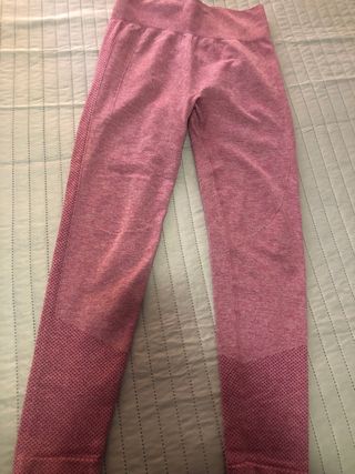 Leggings deportivos largos verdes y rosas