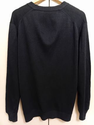 Chaqueta de punto negra caballero.
 Talla 54.