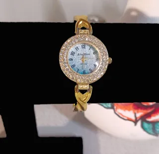 Orologio di lusso da donna in oro e blu