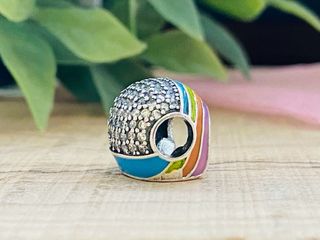 Charm Casco Moto Multicolor - Plata