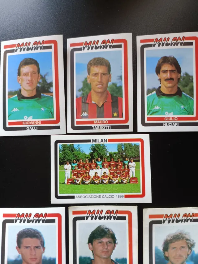 Lotto figurine calcio Flash 1988 Milan