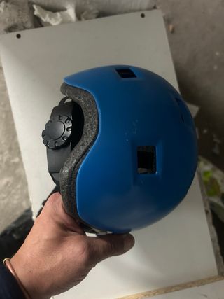 Casco naranja para niño bici/patinete