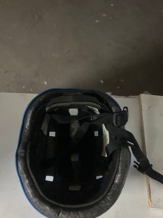 Casco naranja para niño bici/patinete