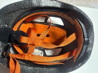Casco naranja para niño bici/patinete