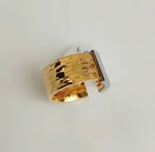 Anillo acero bicolor.