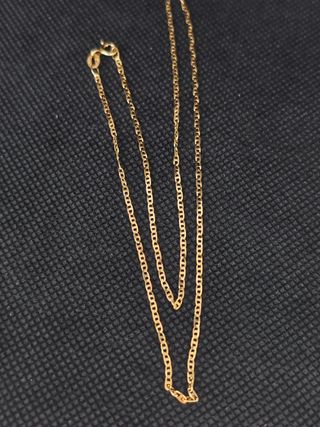 Cadena oro 18k forzada con barra051-02-00413