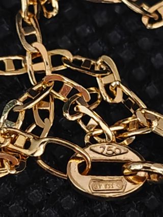 Cadena oro 18k forzada con barra051-02-00413