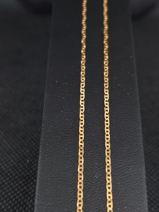 Cadena oro 18k forzada con barra051-02-00413