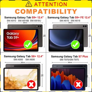 ✨ - TOPCASE Funda para Samsung Galaxy Tab S9 Plus