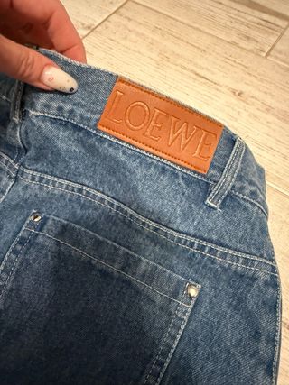 Falda vaquera Loewe con estampado
