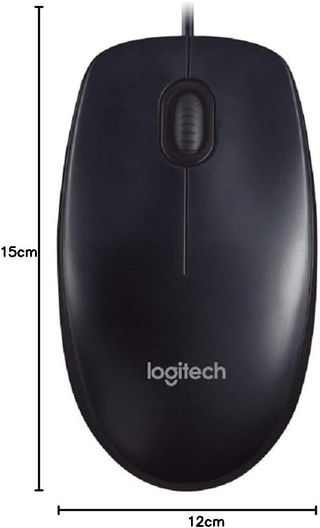 ✨ - Logitech M90 Ratón con Cable USB, Seguimiento