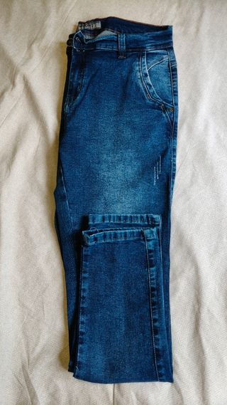 Pantalón Tejano Elastizado Hombre Talla L