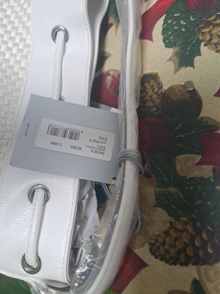 Bolso Geox Blanco y Plateado