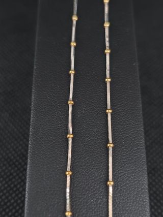 Cadena oro18k veneciana eslabon bolita051-02-00414