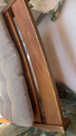 4 Sillas de exterior de madera