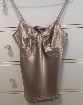 Top lencero satinado Self Esteem vintage