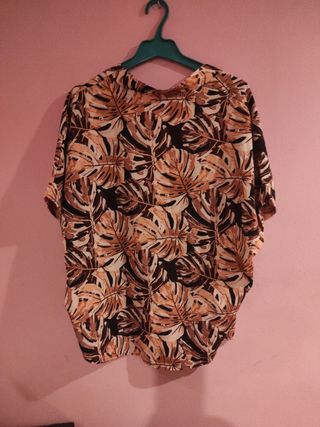 Kimono estampado hojas nuevo talla única